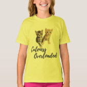 Schattigee kitten schattigheid overbelast grafisch t-shirt (Voorkant)