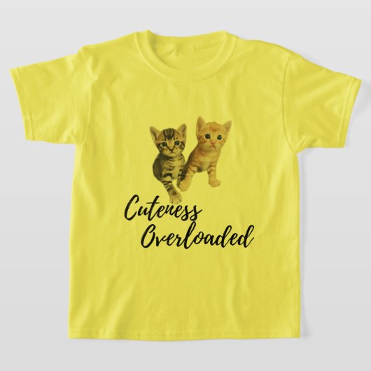 Schattigee kitten schattigheid overbelast grafisch t-shirt (Laagn)