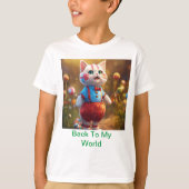 Schattigee kitten speelse Design T-shirt (Voorkant)