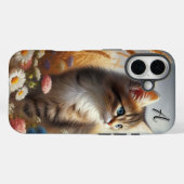 Schattigee Kitten Waterverf Cat iPhone Case-Mate iPhone Case (Achterkant (horizontaal))