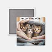 Schattigee Kittens Beste Cat Mom Moederdag Magnet Magneet (Voorkant / Achterkant)