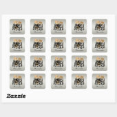 Schattigee Kittens in Zebra Print Handtas Stickers (Vel)