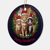Schattigee kittens keramisch ornament (Links)