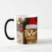 Schattigee kittens met Sinterklaas en rendieren pe Magische Mok (Links)