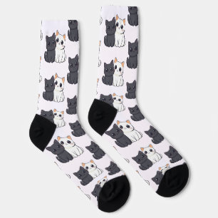 Schattigee Kittens Patroon Sokken – Gezellige & Sc