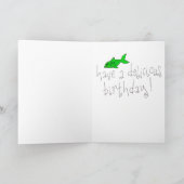 Schattigee Kitty Cat Illustratie Gelukkige Verjaar Kaart (Binnen)