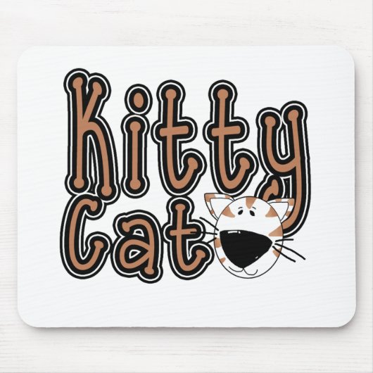 Schattigee Kitty Cat Tshirts en Cadeaus Muismat (Voorkant)