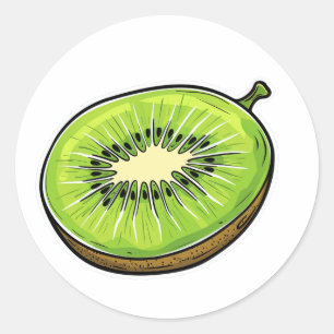 Schattigee Kiwi Fruit Sticker - Fris en Fun!