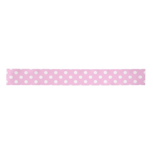 Schattigee klassieke roze en witte Polka Dot Lint (Voorkant)