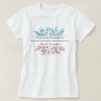 Schattigee klassikale conversaties Homeschool Teac T-shirt