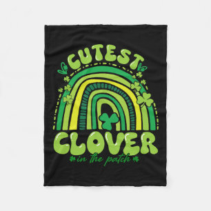 Schattigee klaver in de patch Funny Girl Kinder st Fleece Deken