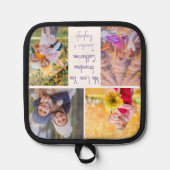 Schattigee kleindochters Foto Custom oma Gift Pannenlap (Voorkant)