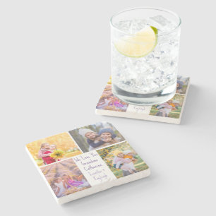 Schattigee kleindochters Foto Custom oma Gift Stenen Onderzetter