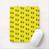 Schattigee kleine aap en bananen muismat (Met muis)