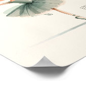 Schattigee Kleine Ballerina Ballet Dance Waterverf Poster (Hoek)