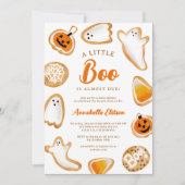 Schattigee kleine boo koekjes Halloween baby showe Kaart (Voorkant)