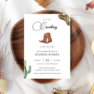 Schattigee kleine cowboy Western Rodeo Texas Baby  Kaart