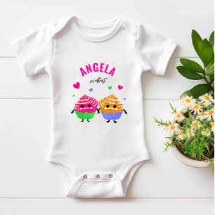 Schattigee kleine cupcakes romper