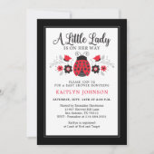 Schattigee kleine dame lieveheersbeestje Baby show Kaart (Voorkant)