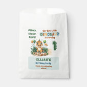 Schattigee kleine dinosaurusjongen 1e verjaardagsf bedankzakje (Voorkant)