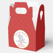 Schattigee kleine draak is op weg naar rood Baby s Bedankdoosjes (Geopend)