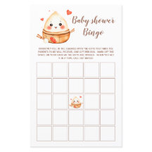 Schattigee Kleine Dumpling Baby shower Spel Bingo
