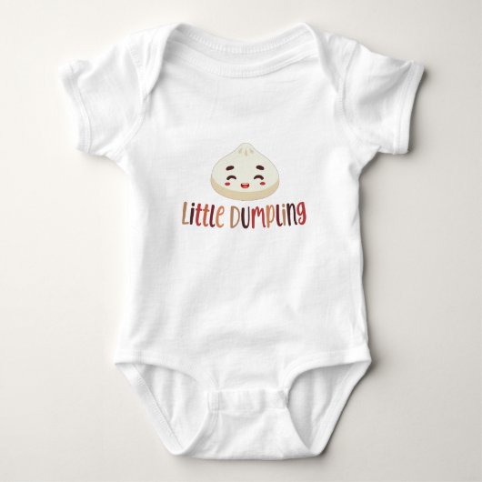 Schattigee kleine dumpling, grappig Baby shower Romper (Voorkant)