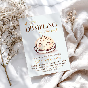 Schattigee kleine Dumpling Kawaii Baby shower Kaart