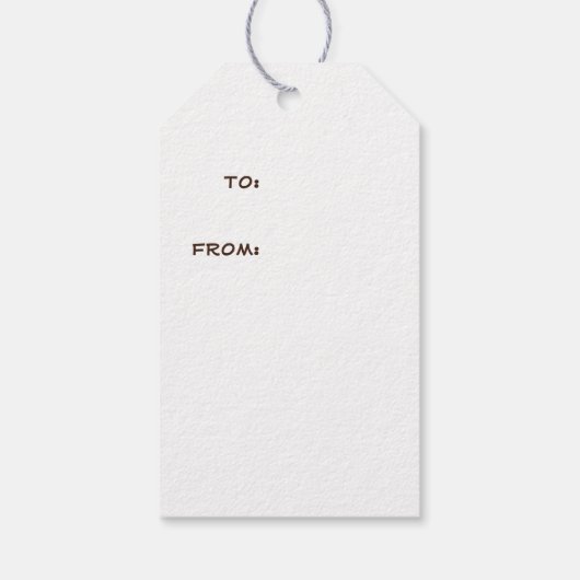 Schattigee kleine eend gezicht gepersonaliseerde t cadeaulabel (Achterkant)