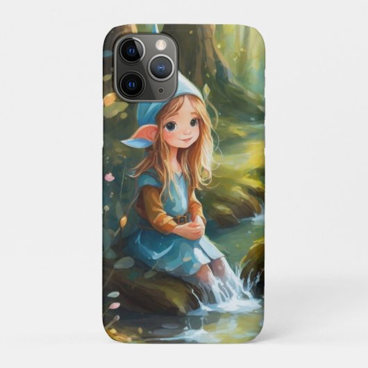 Schattigee kleine elf in de rivier Case-Mate iPhone case (Achterkant)
