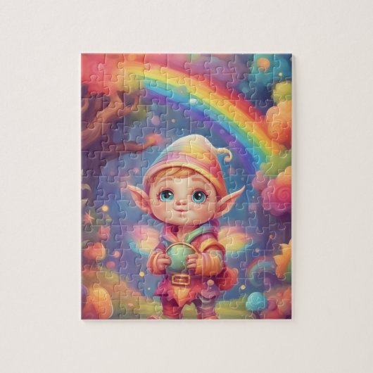 Schattigee kleine elf legpuzzel (Verticaal)