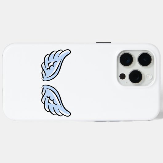 Schattigee kleine engelenvleugels Case-Mate iPhone case (Achterkant (horizontaal))