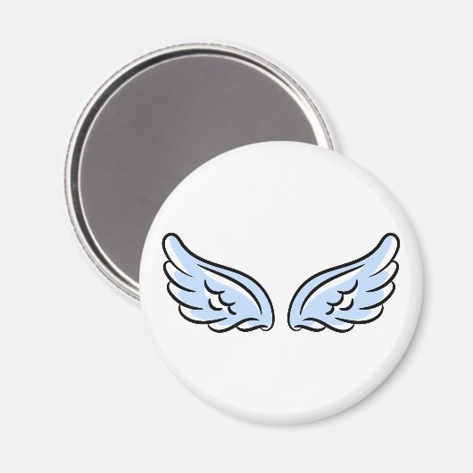 Schattigee kleine engelenvleugels magneet (Voorkant / Achterkant)