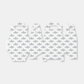 Schattigee kleine haai Cartoon Bedankdoosjes (Uitgevouwen)