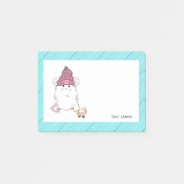 Schattigee Kleine Hamster Blauw Custom Post-it® Notes