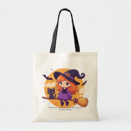 Schattigee kleine heks tote bag