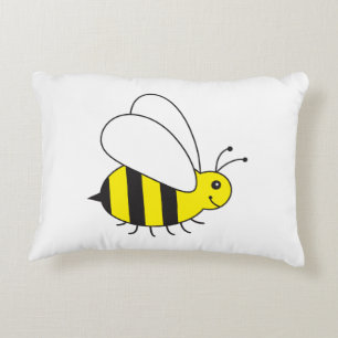 Schattigee kleine hommel bij Cartoon Decoratief Kussen