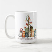 SCHATTIGEE KLEINE KERST KITTY CATS KOFFIEMOK (Links)