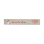 Schattigee kleine kerst Penquin "Vrolijk kerstfees (Individueel)