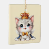 Schattigee kleine Kitten Prince Keramisch Ornament (Rechts)