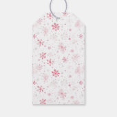 Schattigee Kleine Kitten Roze Kerst Cadeaulabel (Achterkant)