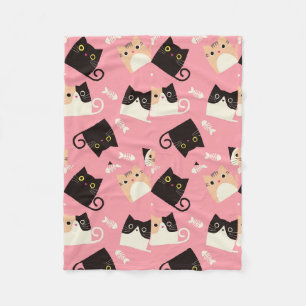 Schattigee kleine kittens fleece deken