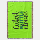 Schattigee kleine klaver charm-60277 deken (Voorkant Verticaal)