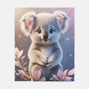 Schattigee kleine Koala Fantasy Dreamy Gradient Fleece Deken