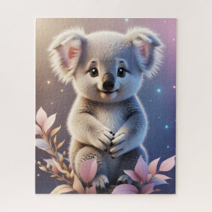 Schattigee kleine Koala Fantasy Dreamy Gradient Legpuzzel