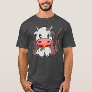 Schattigee Kleine Koe Chibi toon Koe Lover Gift T-shirt