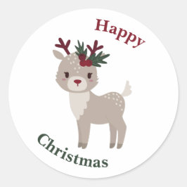 Schattigee kleine lieve gelukkige Kerst stickers z