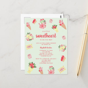 Schattigee Kleine Lieverd op de Weg Baby shower Briefkaart