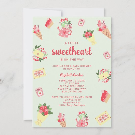 Schattigee Kleine Lieverd op de Weg Baby shower Kaart (Voorkant)