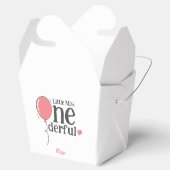 Schattigee kleine Miss Onederful eerste verjaardag Bedankdoosjes (Geopend)